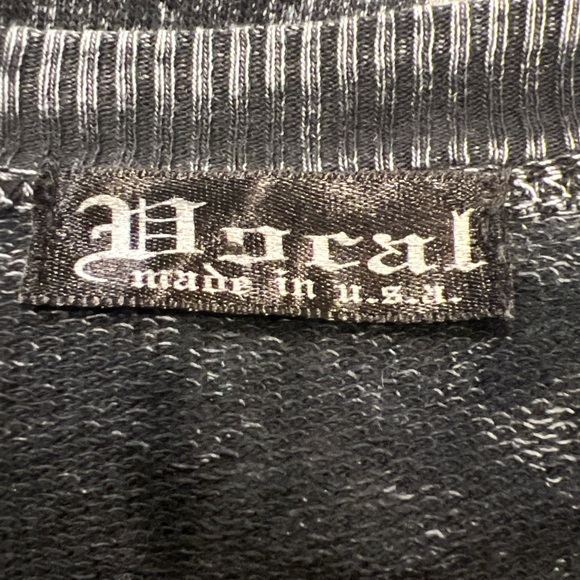 Vocal skull cross studded bling Y2K long sleeve top size XL - Picture 4 of 5